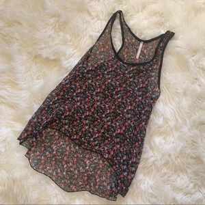 DNA couture | Floral High-low Tank